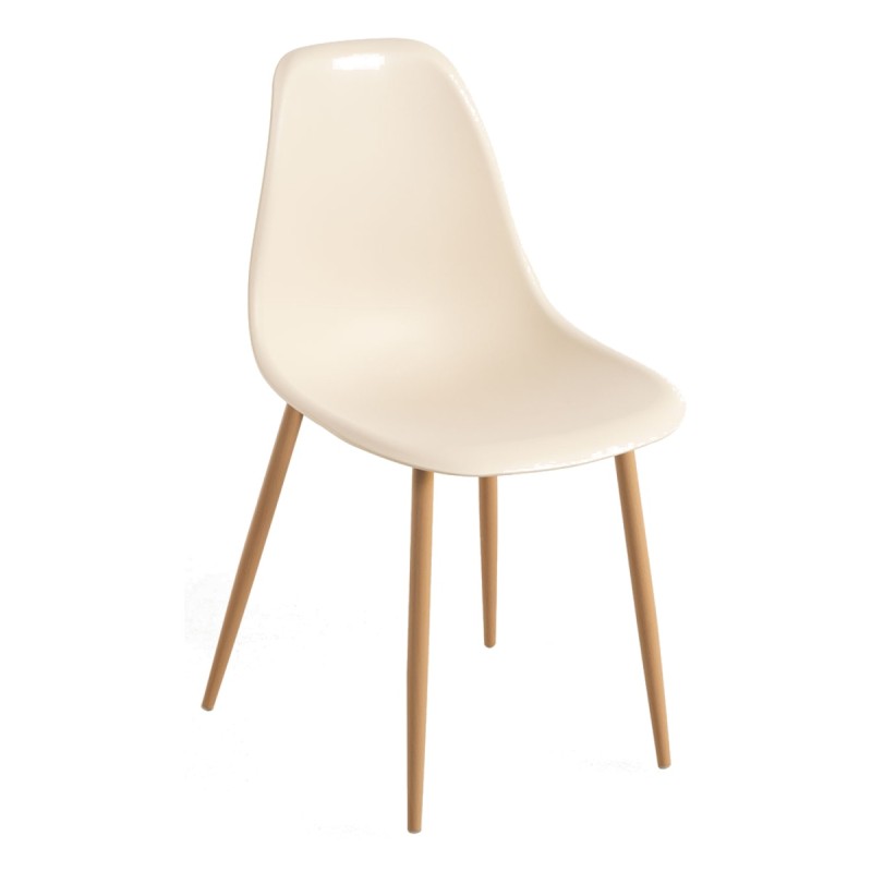 Silla Cleny Beige de polipropileno