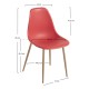 Silla Cleny Rojo de polipropileno