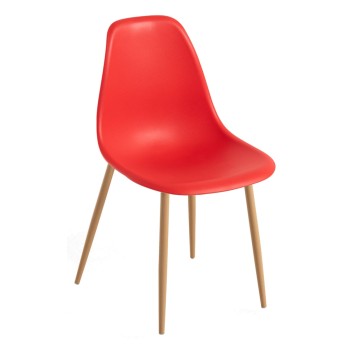 Silla Cleny Roja de polipropileno