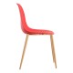 Silla Cleny Rojo de polipropileno