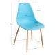 Silla Cleny Turquesa de polipropileno