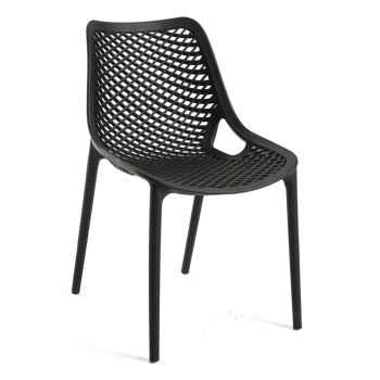 Silla Niku Negro de polipropileno