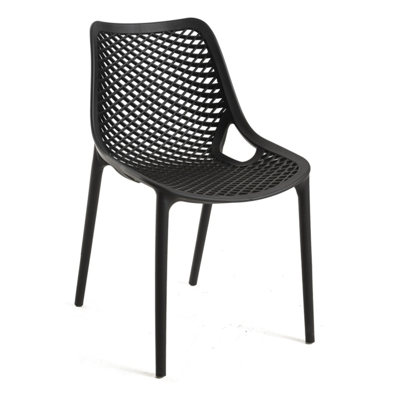 Silla Niku Negro de polipropileno