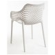 Silla Niku con Brazos Blanco de polipropileno