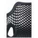 Silla Niku con Brazos Negro de polipropileno