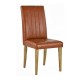 Silla GENOVA, patas metálicas, tapizado similpiel vintage 20