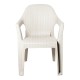 Sillón CIES, apilable, polipropileno blanco