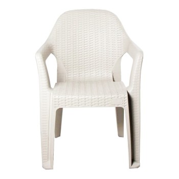 Sill&oacute;n CIES, apilable, polipropileno blanco