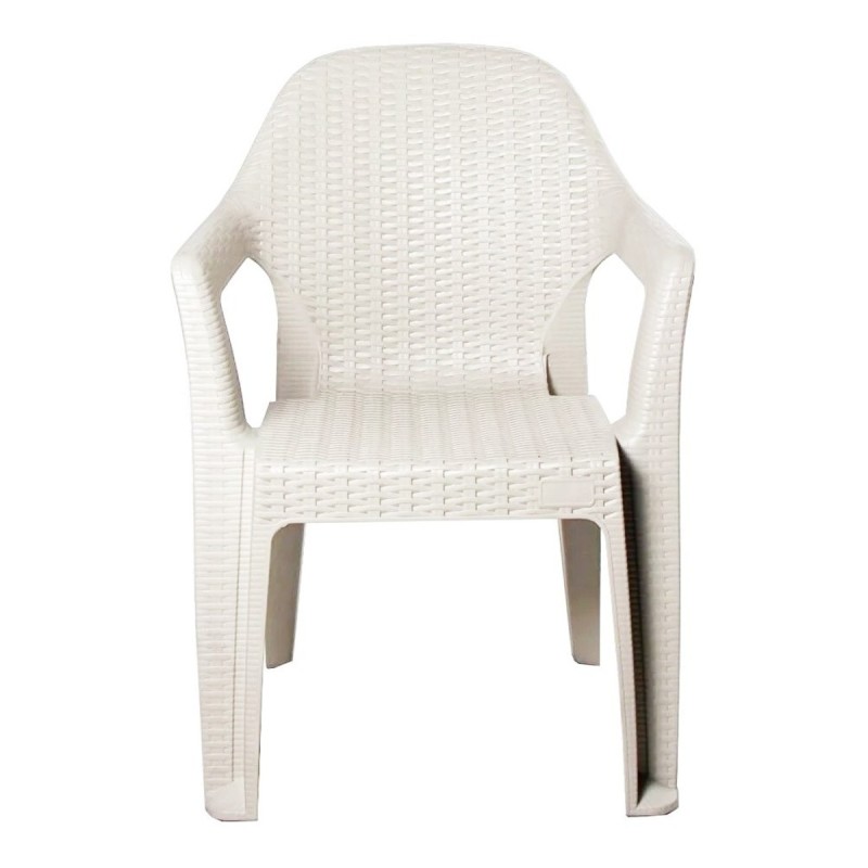 Sillón CIES, apilable, polipropileno blanco
