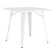 Mesa TOL EK LIMITED, acero, blanca, 80x80 cms