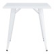 Mesa TOL EK LIMITED, acero, blanca, 80x80 cms