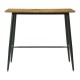 Mesa alta NITRA, metal, tapa DM 6064 vintage, 120 x 60 cms