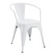 Sillón TOL EK LIMITED, acero, blanco