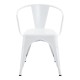 Sillón TOL EK LIMITED, acero, blanco