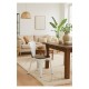 Sillón TOL EK WOOD, acero, blanco, asiento madera