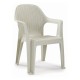 Sillón CIES, apilable, polipropileno capuccino