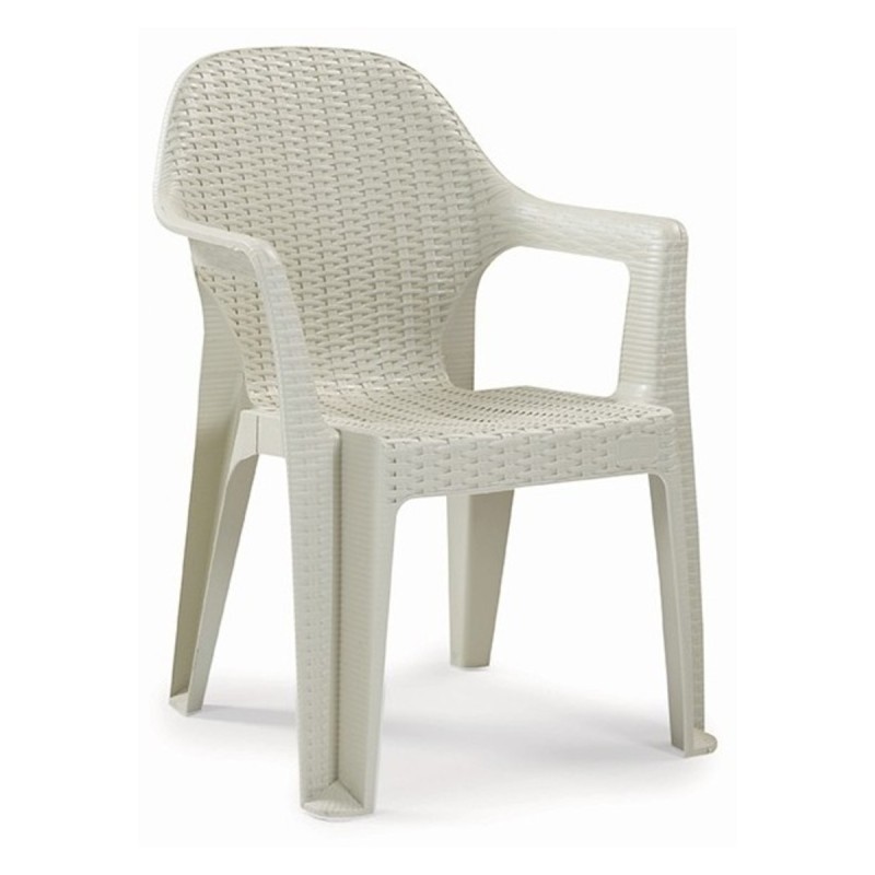 Sillón CIES, apilable, polipropileno capuccino