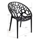 Silla Origen Negro de polipropileno