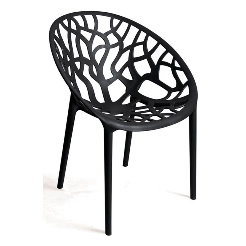Silla Origen Negro de polipropileno