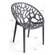 Silla Origen Gris oscuro de polipropileno