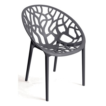 Silla Origen Gris oscuro de polipropileno