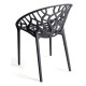 Silla Origen Gris oscuro de polipropileno