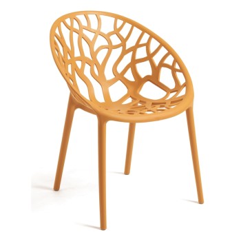 Silla Origen Mostaza de polipropileno