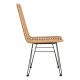 Silla Wenpa Negro de ratán de plástico