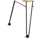Silla Wenpa Negro de ratán de plástico