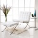 Mesa EG NEW, regulable, acero inoxidable y cristal, 50 cms de diámetro