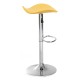 Taburete Cromen Amarillo de polipiel