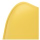 Taburete Cromen Amarillo de polipiel
