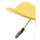 Taburete Cromen Amarillo de polipiel