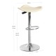 Taburete Cromen Beige de polipiel