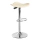 Taburete Cromen Beige de polipiel