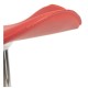 Taburete Cromen Rojo de polipiel
