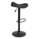 Taburete Cromen Black Negro de polipiel