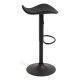 Taburete Cromen Black Negro de polipiel