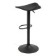 Taburete Cromen Black Negro de polipiel