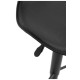 Taburete Cromen Black Negro de polipiel