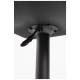Taburete Cromen Black Negro de polipiel