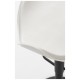 Taburete Cromen Black Blanco de polipiel