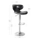 Taburete Chester Negro de polipiel