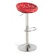 Taburete Tesnet Rojo de pvc
