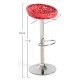 Taburete Tesnet Rojo de pvc