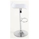 Taburete Tom Blanco de polipiel