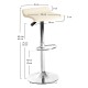 Taburete Tom Beige de polipiel