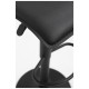 Taburete Tom Black Negro de polipiel