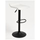 Taburete Tom Black Blanco de polipiel