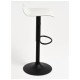Taburete Tom Black Blanco de polipiel